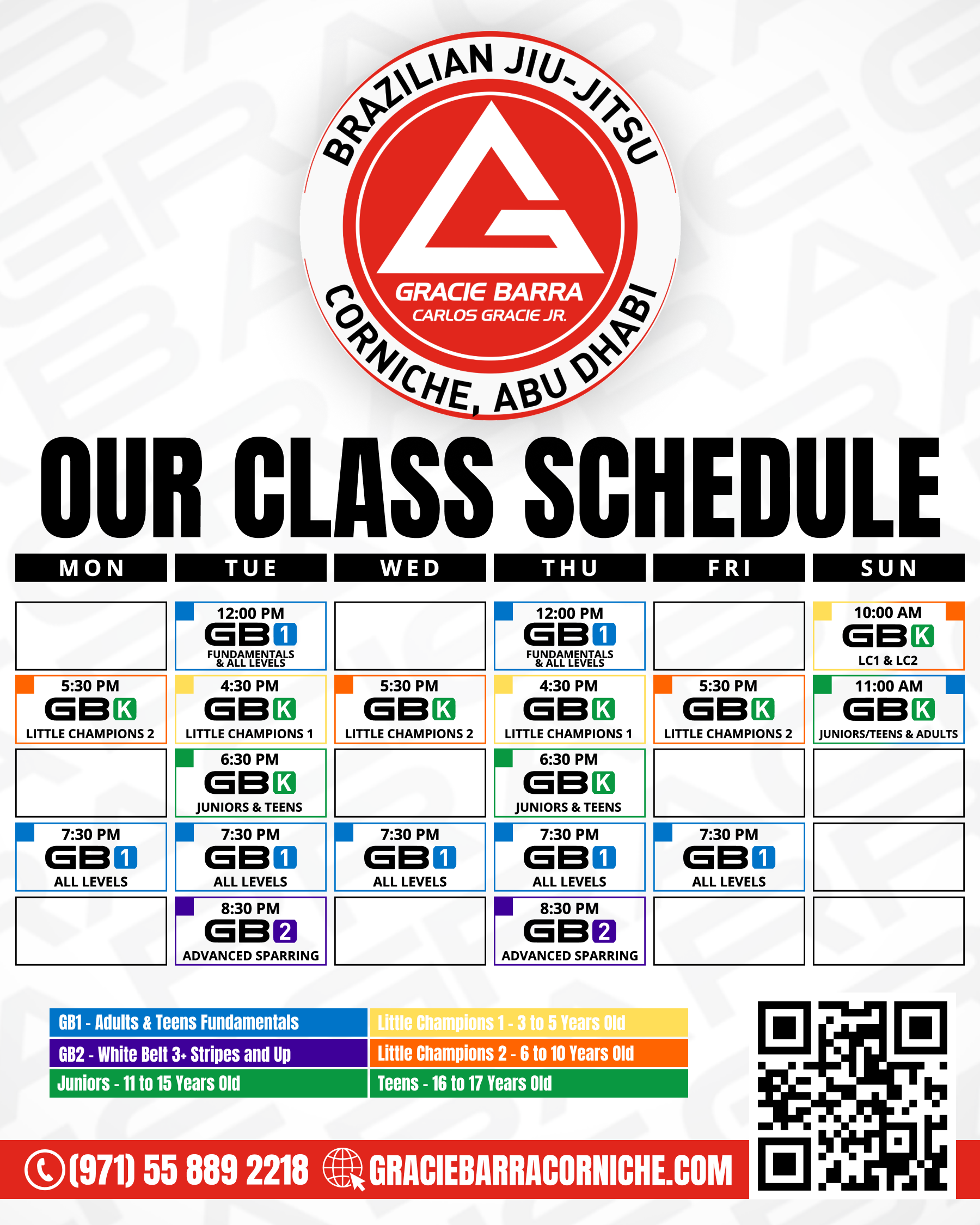 GB Corniche - Schedule 03-07-26