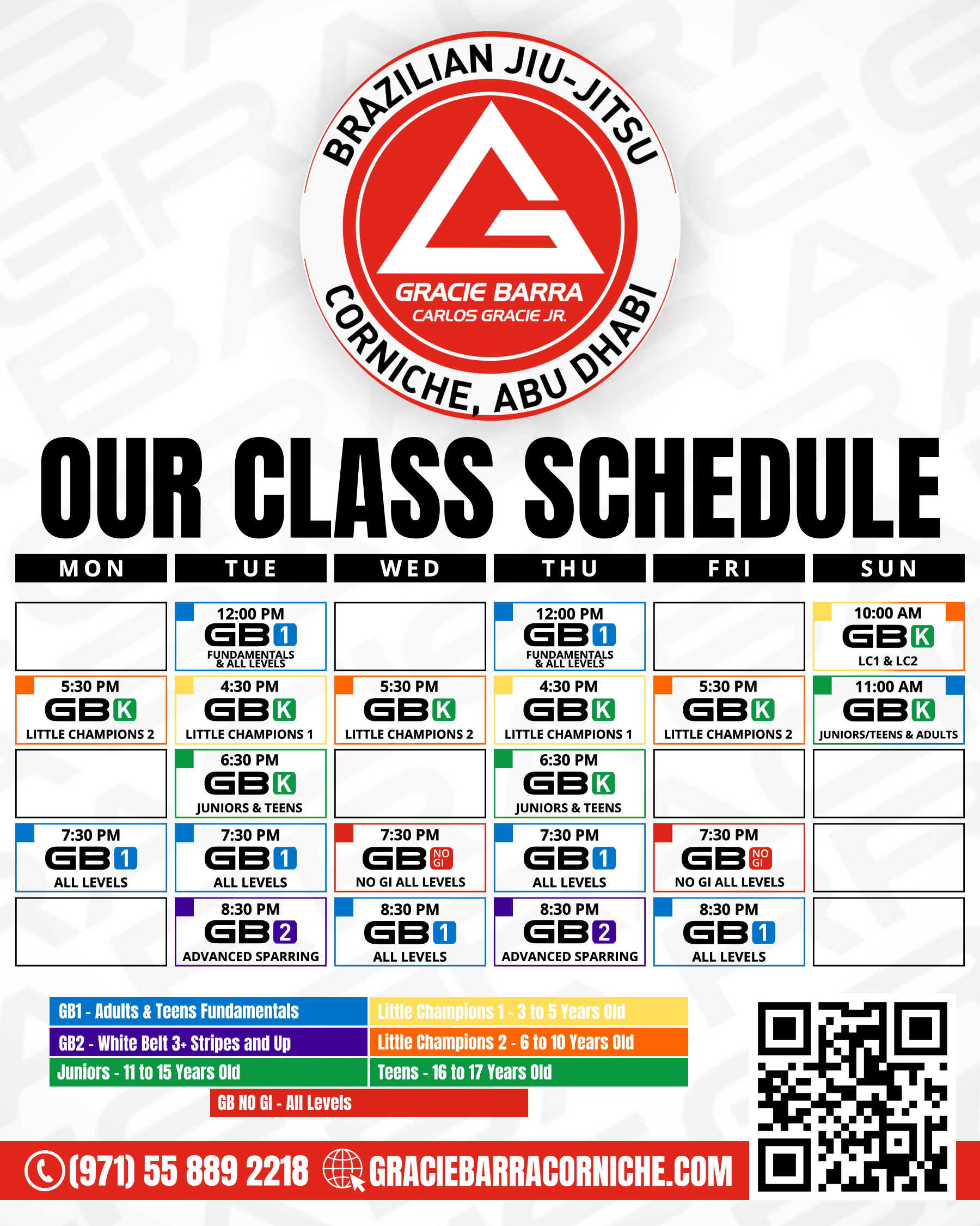 Schedule Gb Corniche 09/01/2026